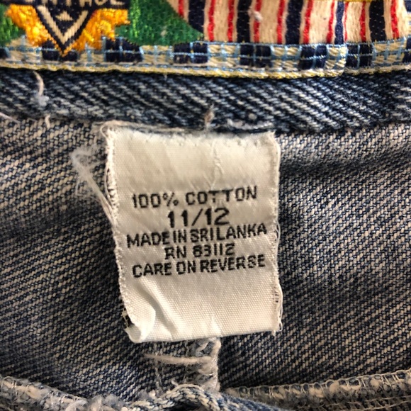 denim embroidered skort! - Picture 4 of 6